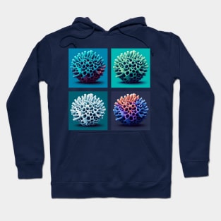 Pop Calcareous Sponge Art - Cool Underwater Hoodie